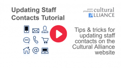 Updating Staff Contacts Video Tutorial Title Still