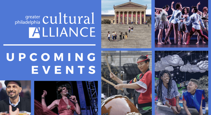 Member Events Header with a collage of various images of cultural events