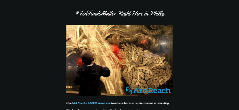 All About Our Art-Reach Partnership Around #FedFundsMatter
