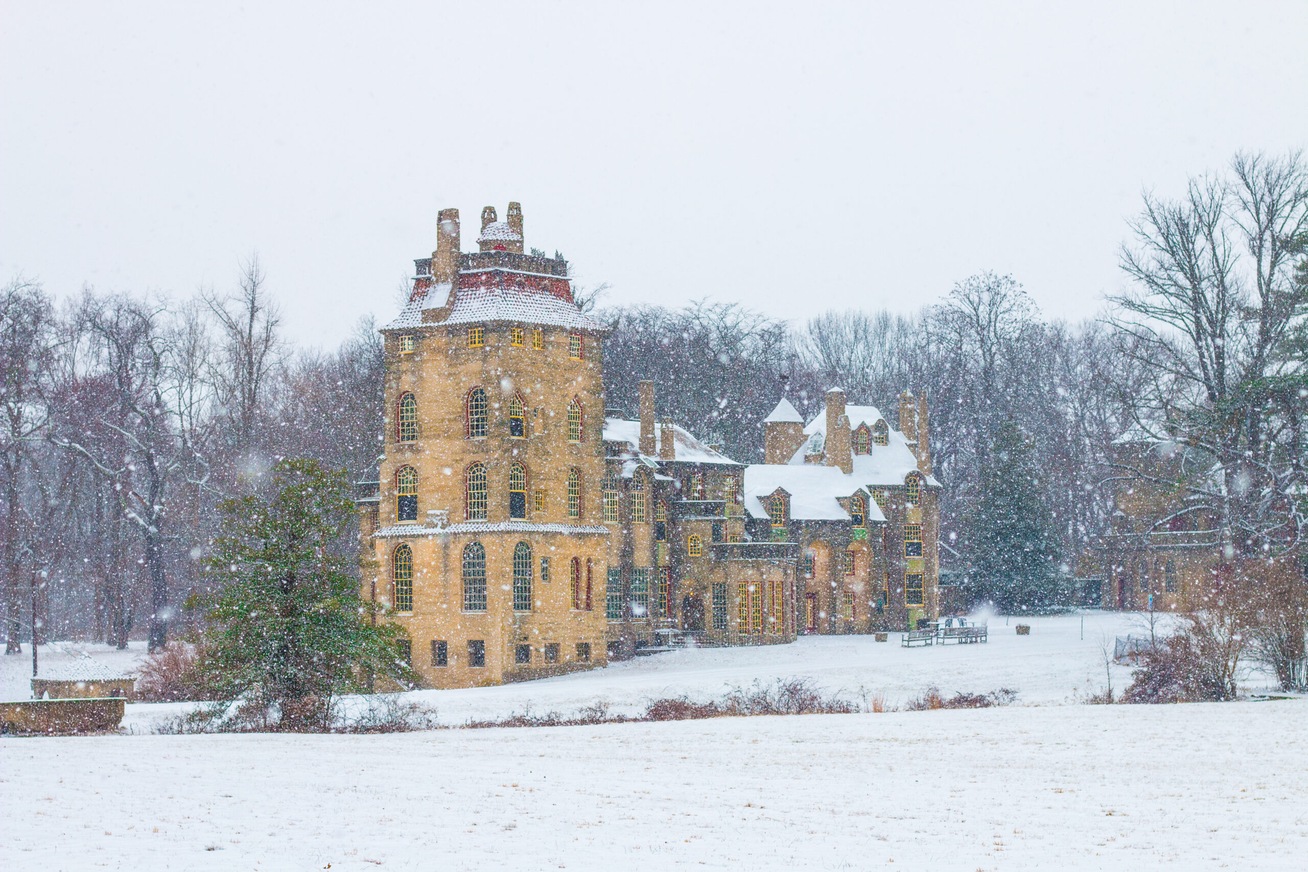 First Snow at Fonthill Castle